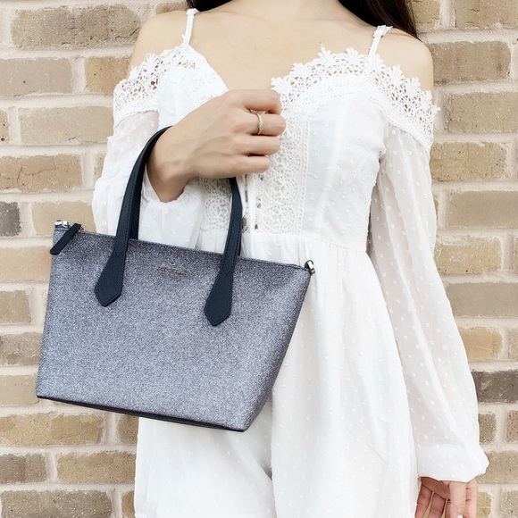 ‼️SALE‼️ Kate Spade blue glitter crossbody Camera - Picture 3 of 4